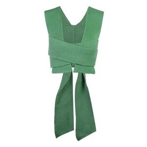 Multi-way knitted wrap top